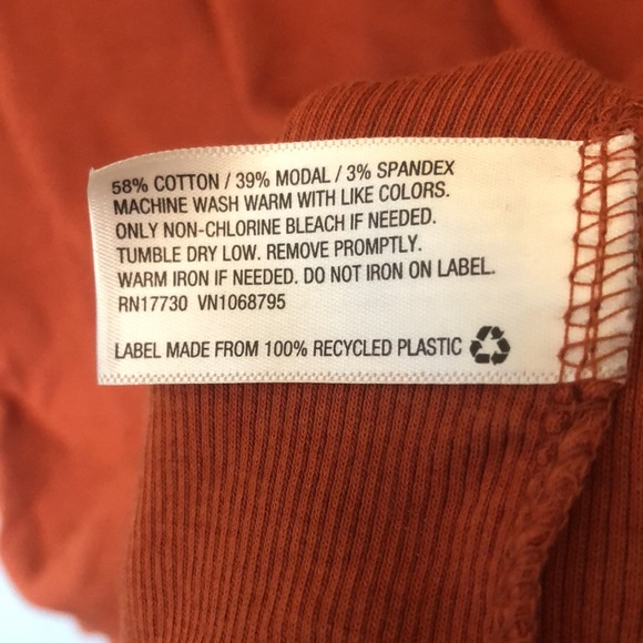 A New Day Orange ribbed long sleeve - Picture 3 of 4